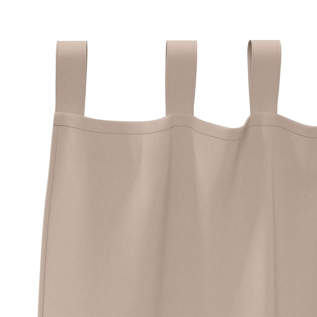 Verdunkelungs-Vorhänge mit Ringen 2 pcs Taupe 245 x 140 cm