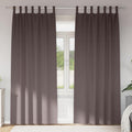 Verdunkelungs-Vorhänge mit Ringen 2 pcs Dunkelbraun