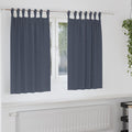 Verdunkelungs-Vorhänge mit Ringen 2 pcs Anthrazit 140 x 140 cm