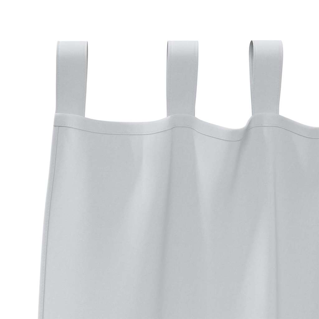 Verdunkelungs-Vorhänge mit Ringen 2 pcs Hellgrau 140 x 140 cm