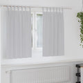 Verdunkelungs-Vorhänge mit Ringen 2 pcs Hellgrau 140 x 140 cm