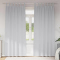 Verdunkelungs-Vorhänge mit Ringen 2 pcs Helles Grau