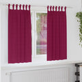 Verdunkelungs-Vorhänge mit Ringen 2 pcs Weinrot 175 x 140 cm