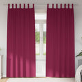Verdunkelungs-Vorhänge mit Ringen 2 pcs Weinrot 225 x 140 cm