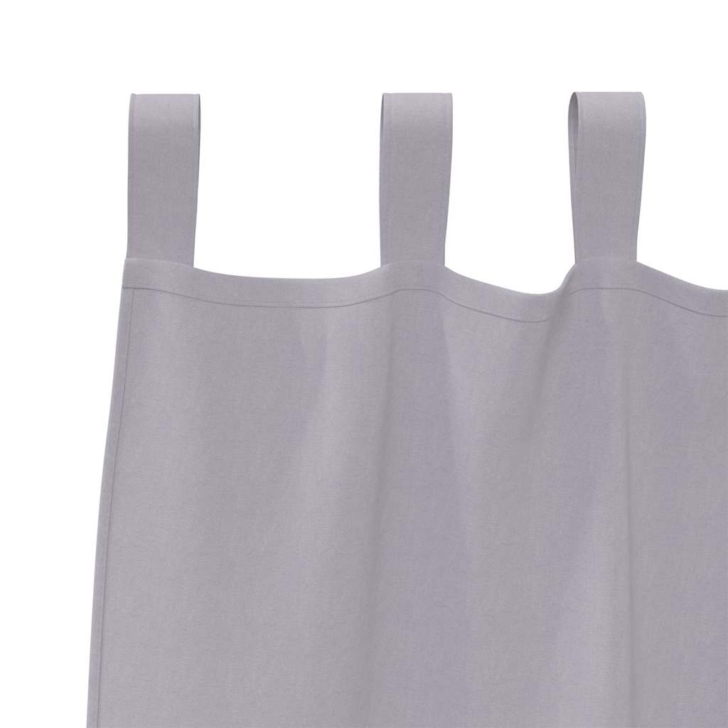 Verdunkelungs-Vorhänge mit Ringen 2 pcs Metallic Grau