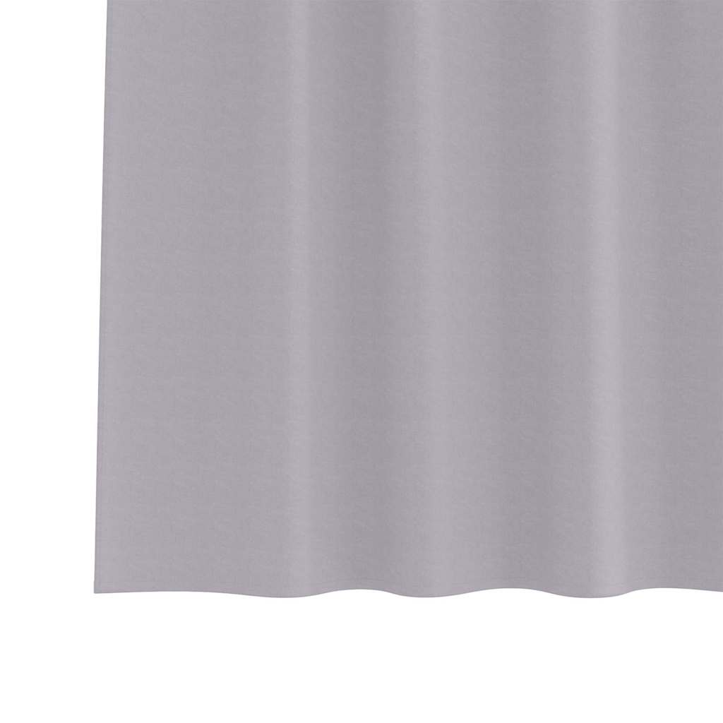 Verdunkelungs-Vorhänge mit Ringen 2 pcs Metallic Grau