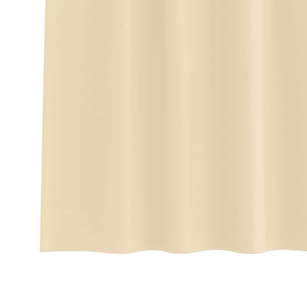 Verdunkelungs-Vorhänge mit Ringen 2 pcs Creme 140 x 140 cm