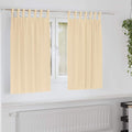 Verdunkelungs-Vorhänge mit Ringen 2 pcs Creme 140 x 140 cm