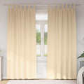 Verdunkelungs-Vorhänge mit Ringen 2 pcs Creme 260 x 140 cm