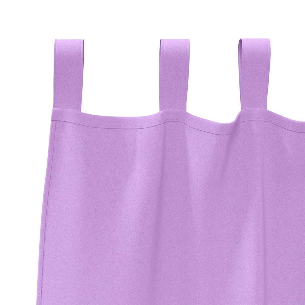 Verdunkelungs-Vorhänge mit Ringen 2 pcs Lila 140 x 140 cm