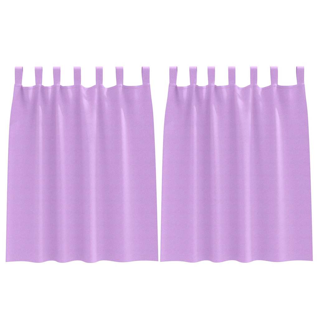 Verdunkelungs-Vorhänge mit Ringen 2 pcs Lila 140 x 140 cm