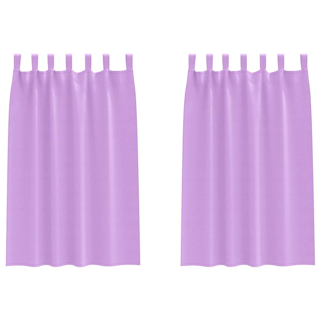 Verdunkelungs-Vorhänge mit Ringen 2 pcs Lila 175 x 140 cm
