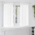 Verdunkelungs-Vorhänge mit Ringen 2 pcs Reinweiß 175 x 140 cm