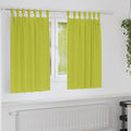 Verdunkelungs-Vorhänge mit Ringen 2 pcs Grün 140 x 140 cm