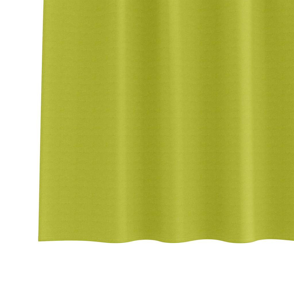 Verdunkelungs-Vorhänge mit Ringen 2 pcs Grün 175 x 140 cm