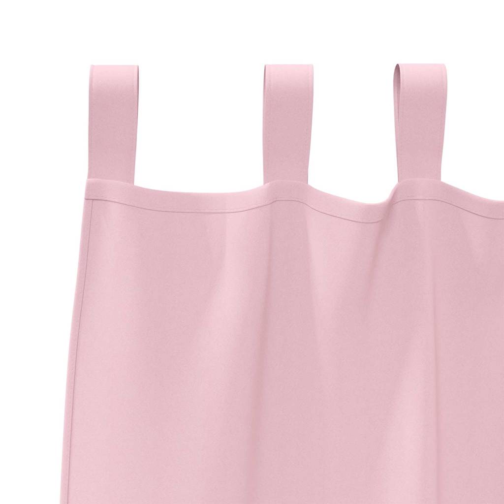 Verdunkelungs-Vorhänge mit Ringen 2 pcs Babyrosa 140 x 140 cm