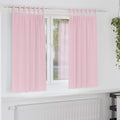 Verdunkelungs-Vorhänge mit Ringen 2 pcs Babyrosa 175 x 140 cm
