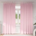 Verdunkelungs-Vorhänge mit Ringen 2 pcs Babyrosa 245 x 140 cm