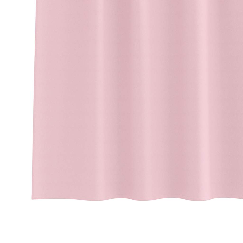 Verdunkelungs-Vorhänge mit Ringen 2 pcs Babyrosa 260 x 140 cm