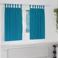 Verdunkelungs-Vorhänge mit Ringen 2 pcs Türkis 140 x 140 cm