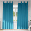 Verdunkelungs-Vorhänge mit Ringen 2 pcs Türkis 225 x 140 cm