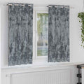 Samtvorhänge mit Vorhängen 2 pcs Silber Grau 175 x 140 cm Samt