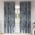 Samtvorhänge mit Vorhängen 2 pcs Silber Grau 245 x 140 cm Samt