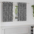 Samtvorhänge mit Vorhängen 2 pcs Grau 140 x 140 cm Samt