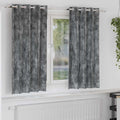 Samtvorhänge mit Vorhängen 2 pcs Grau 175 x 140 cm Samt