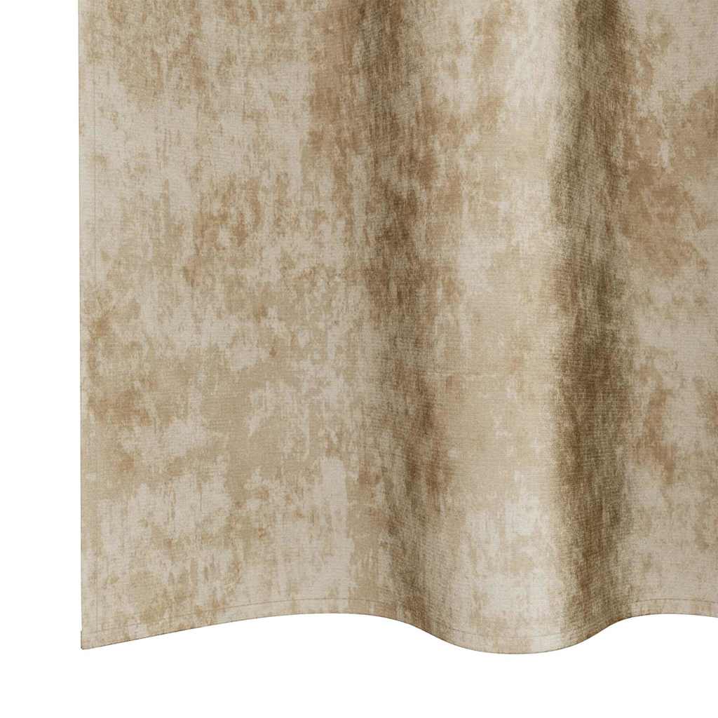 Samtvorhänge mit Vorhängen 2 pcs Creme 245 x 140 cm Samt