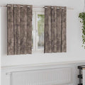 Samtvorhänge mit Vorhängen 2 pcs Cappuccino 140 x 140 cm Samt
