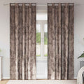 Samtvorhänge mit Vorhängen 2 pcs Cappuccino 225 x 140 cm Samt
