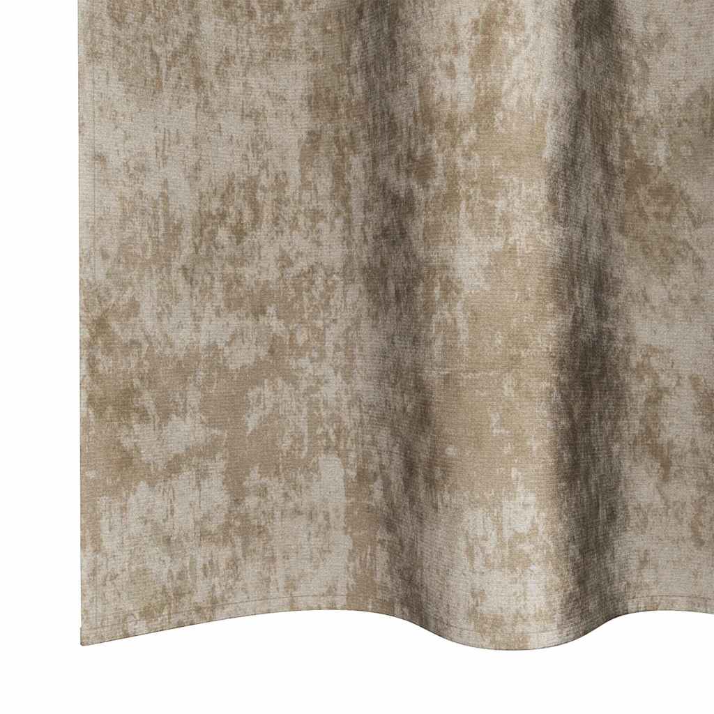 Samtvorhänge mit Vorhängen 2 pcs Champagner 140 x 140 cm Samt