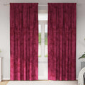 Samtvorhänge mit Vorhängen 2 pcs Weinrot 260 x 140 cm Samt