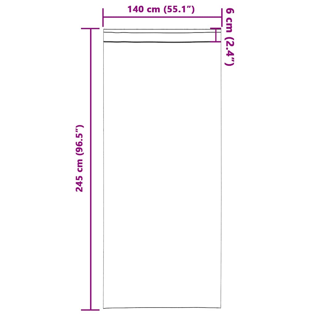 Samtvorhänge mit Vorhängen 2 pcs Creme 245 x 140 cm Samt