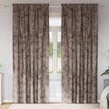 Samtvorhänge mit Vorhängen 2 pcs Cappuccino 225 x 140 cm Samt