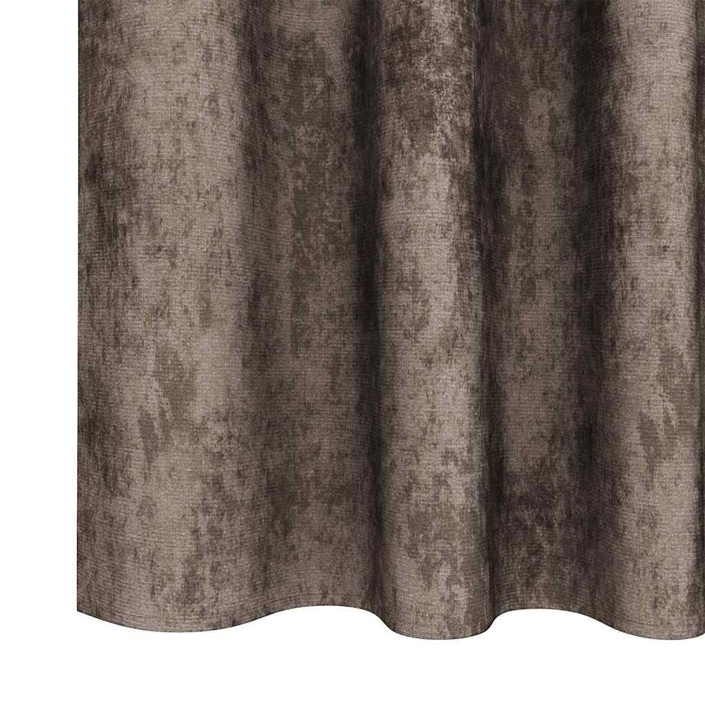 Samtvorhänge mit Vorhängen 2 pcs Cappuccino 245 x 140 cm Samt
