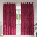 Samtvorhänge mit Vorhängen 2 pcs Weinrot 245 x 140 cm Samt