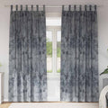 Samtvorhänge mit Vorhängen 2 pcs Silber Grau 260 x 140 cm Samt