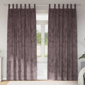 Samtvorhänge mit Vorhängen 2 pcs Braun 225 x 140 cm Samt