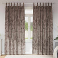 Samtvorhänge mit Vorhängen 2 pcs Cappuccino 260 x 140 cm Samt