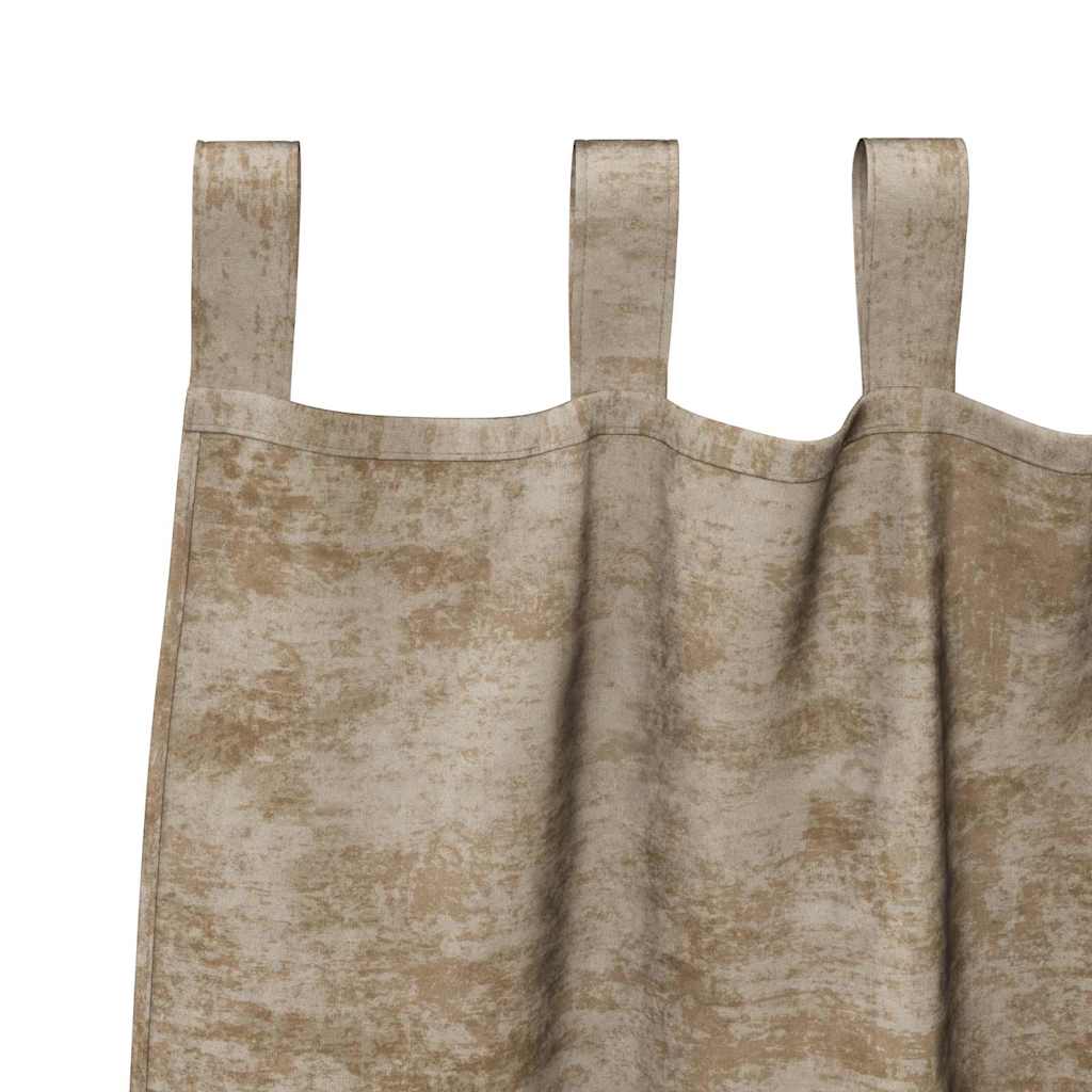 Samtvorhänge mit Vorhängen 2 pcs Champagner 260 x 140 cm Samt