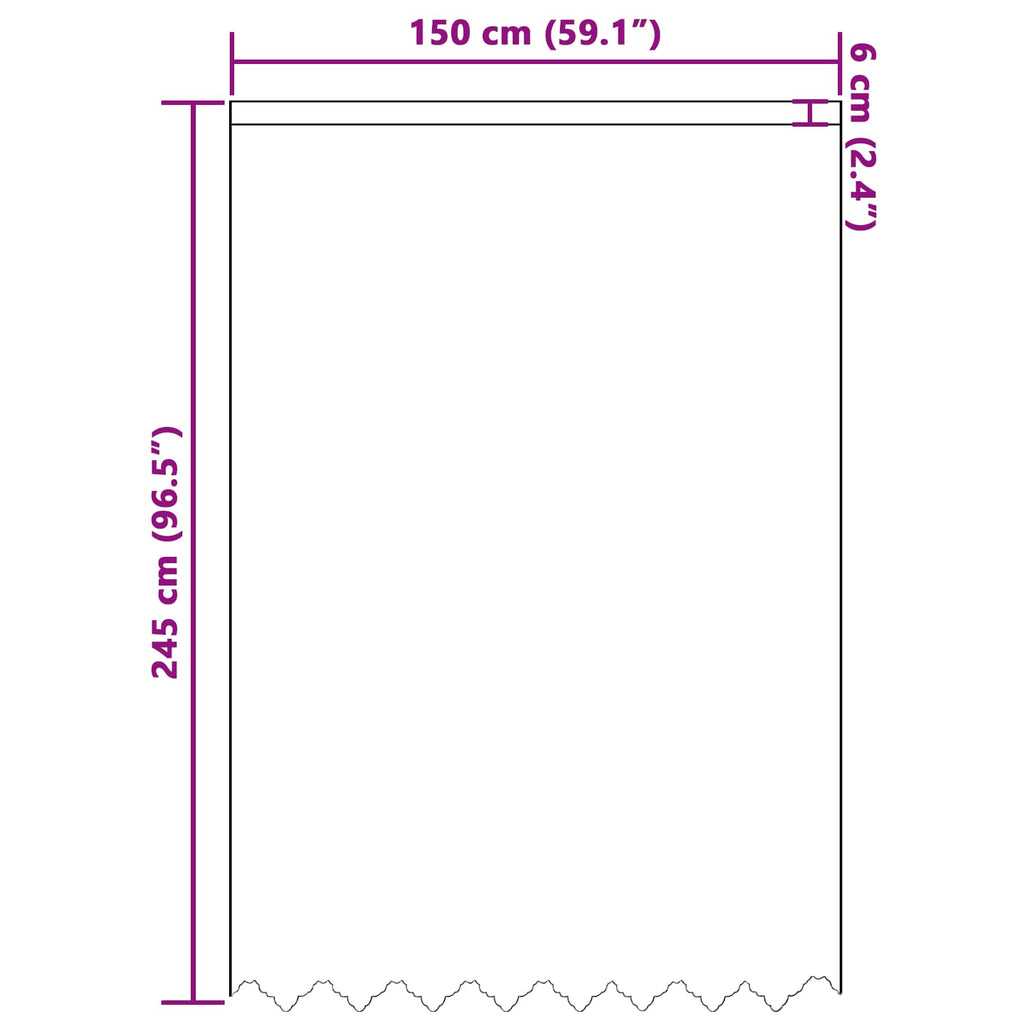 Spitzenvorhang mit Vorhängen Floral Weiß 245x150cm Polyester