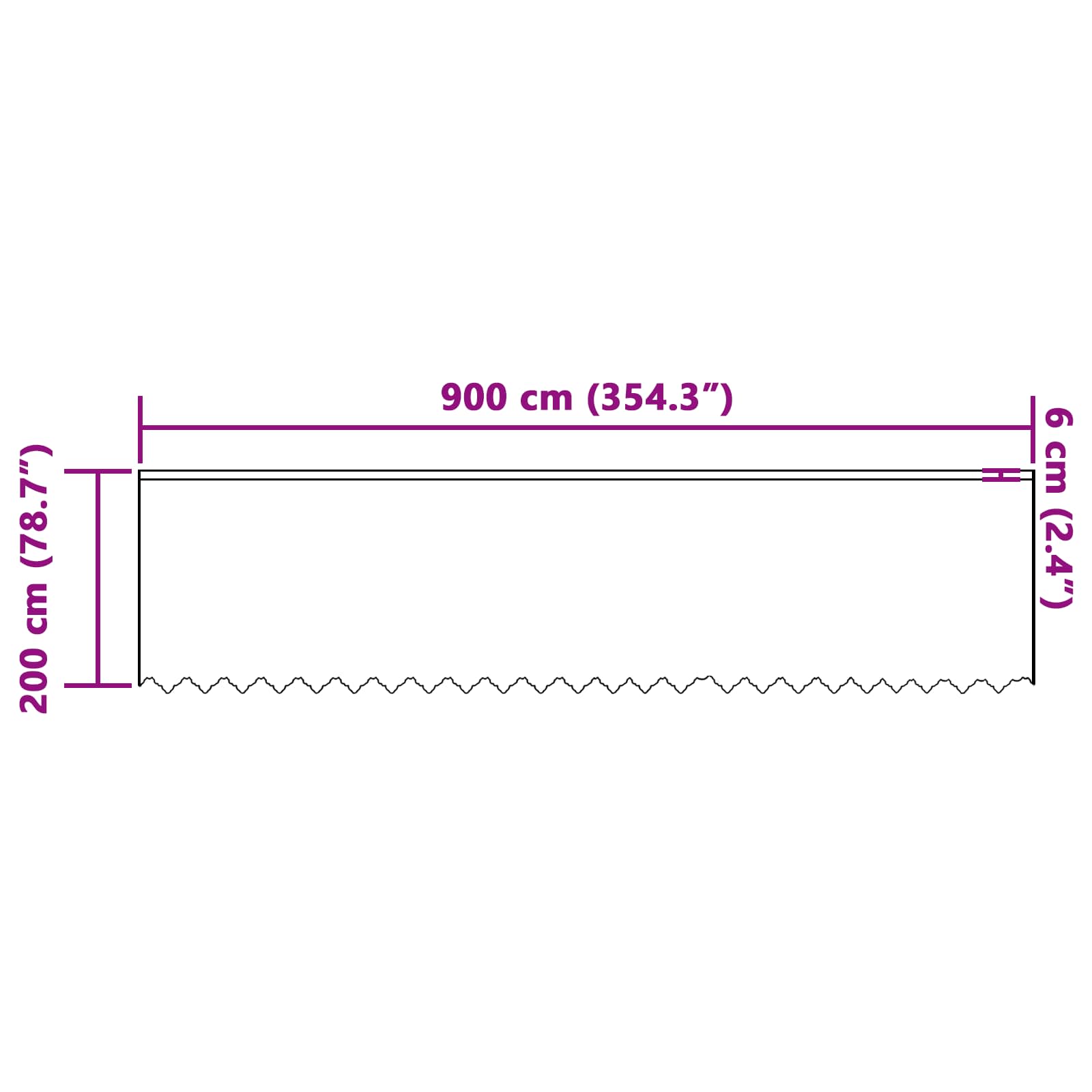 Spitzenvorhang mit Vorhängen Floral Weiß 200 x 900 cm Polyester