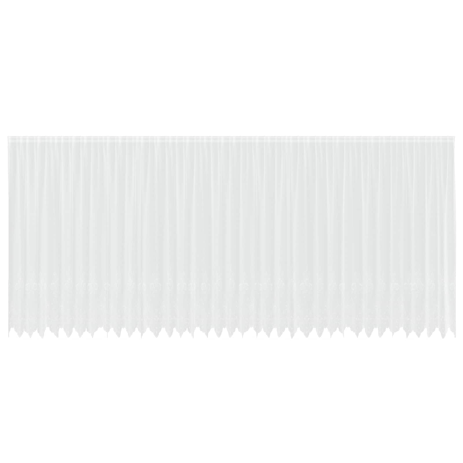 Spitzenvorhang mit Vorhängen Weiß 900 x 240 cm Polyester