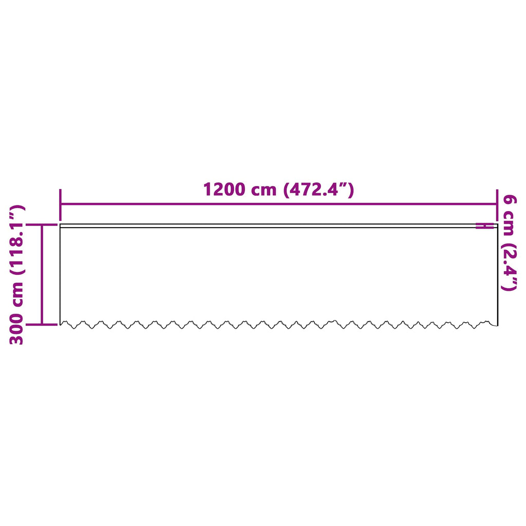 Spitzenvorhang mit Vorhängen Weiß 300 x 1200 cm Polyester