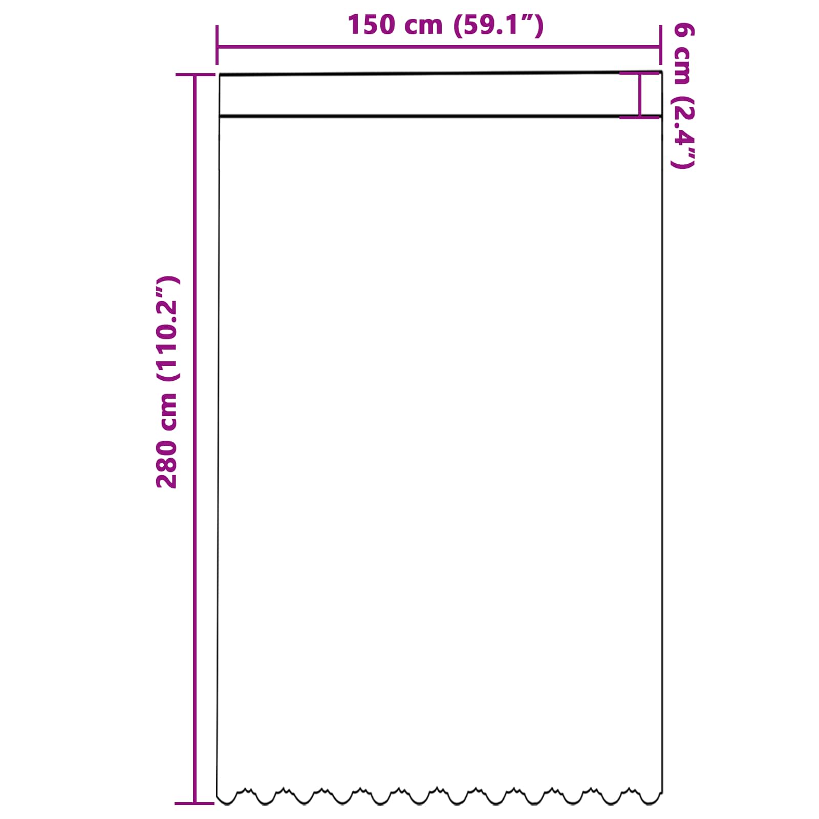 Spitzenvorhang mit Vorhängen Floral Weiß 280 x 150 cm Polyester