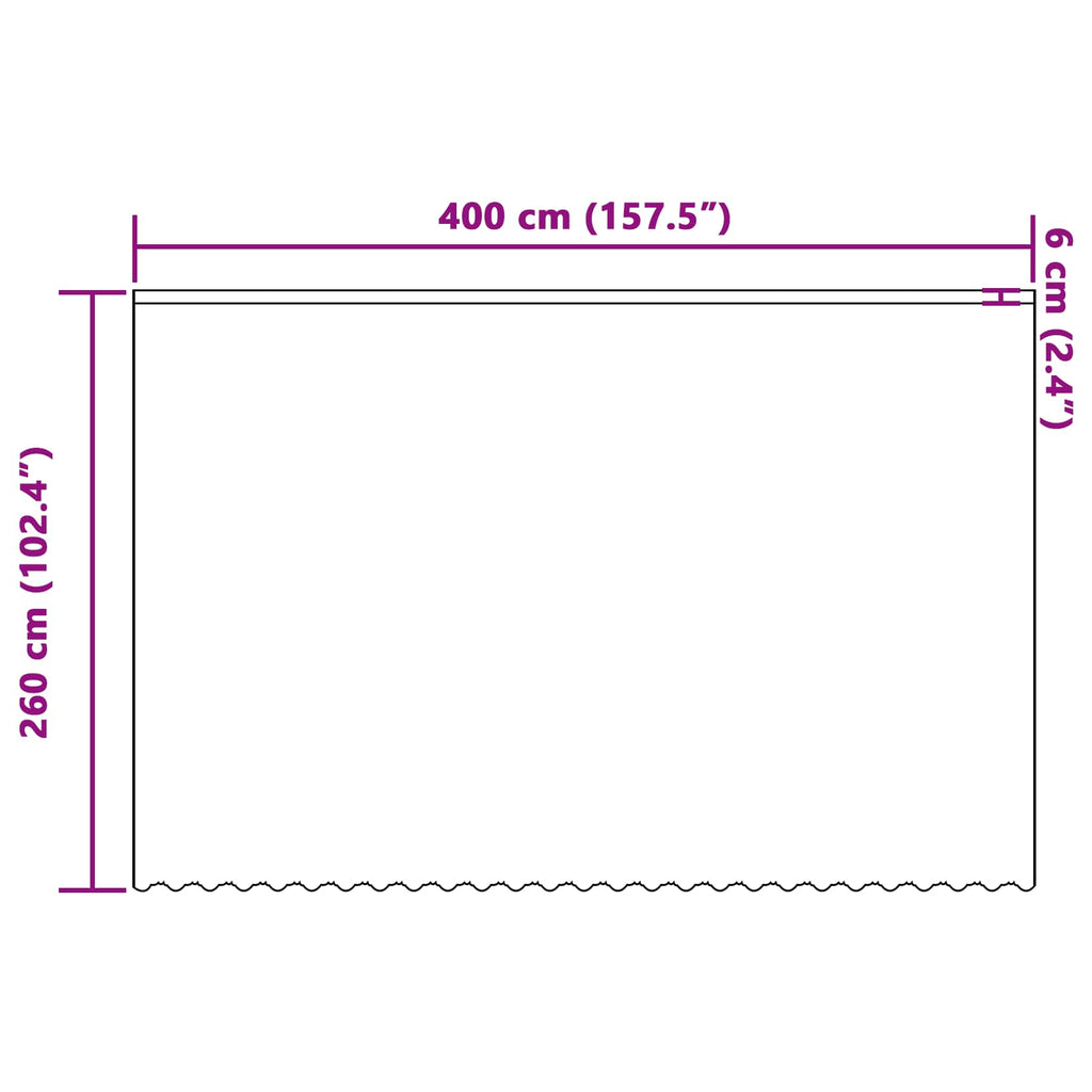 Spitzenvorhang mit Vorhängen Floral Weiß 260 x 400 cm Polyester