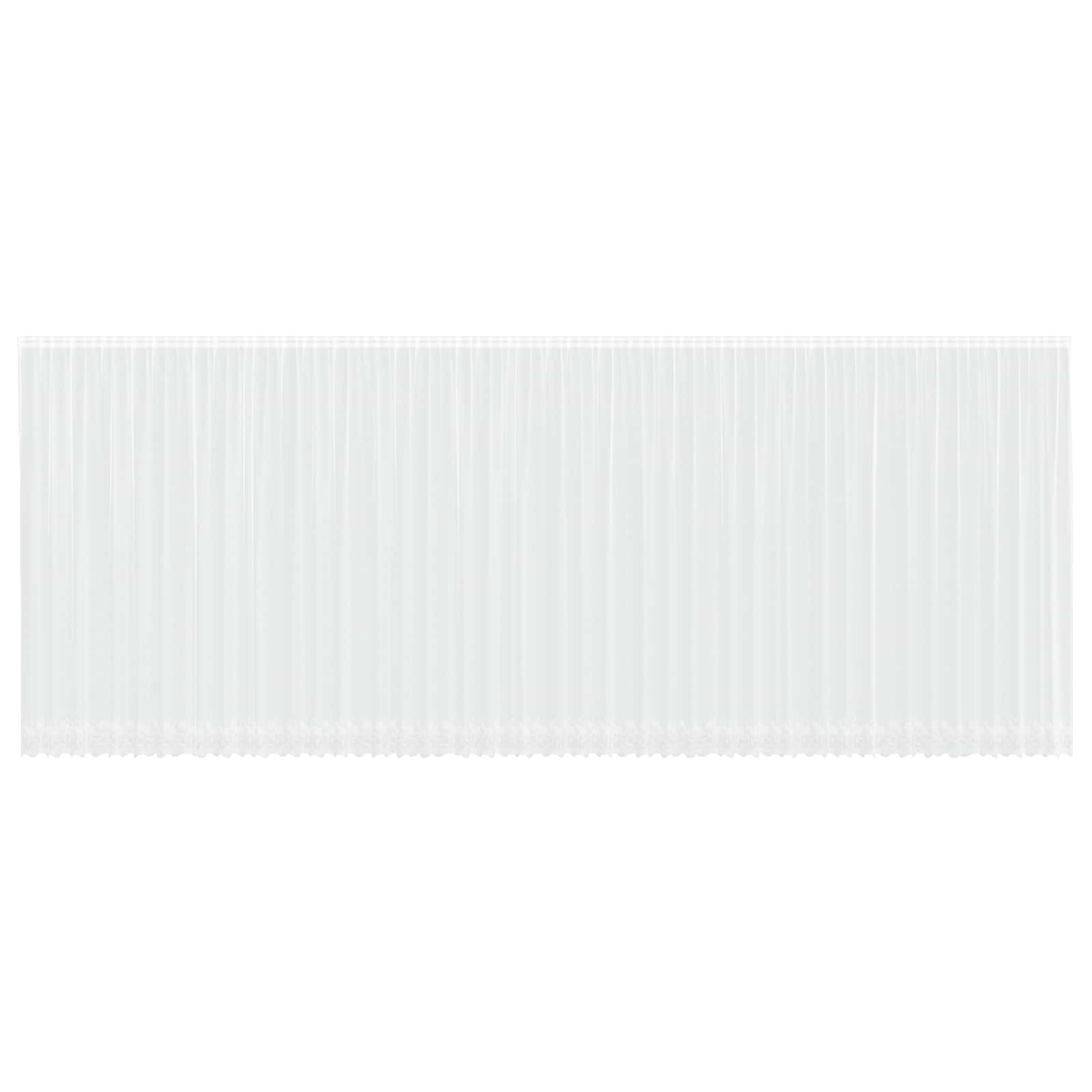 Spitzenvorhang mit Vorhängen Weiß 1200 x 300 cm Polyester