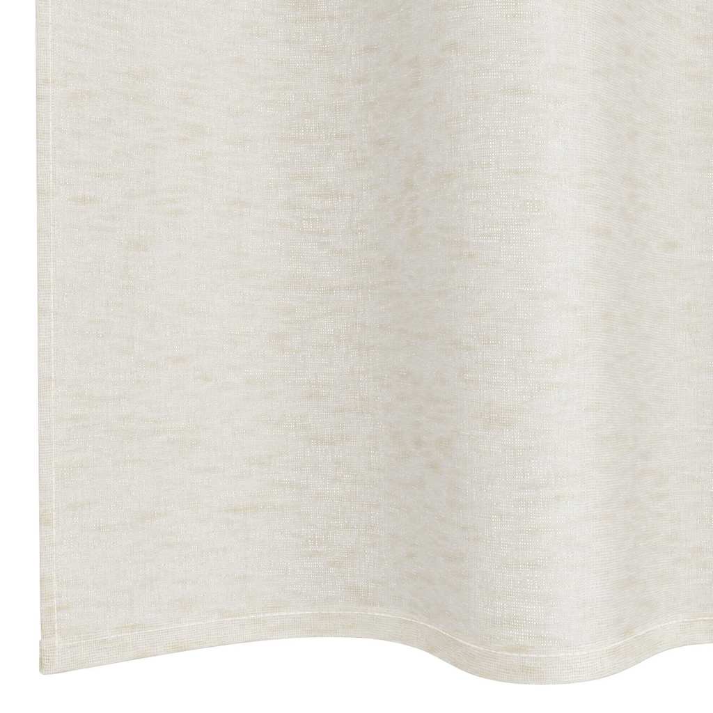 Voile-Vorhang mit Vorhängen 2 pcs Creme 225 x 140 cm Polyester